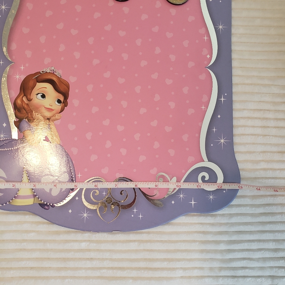 Disney Sofia The First Pink & Purple Themed Hanging Magnet Memo Board - Picture 7 of 14